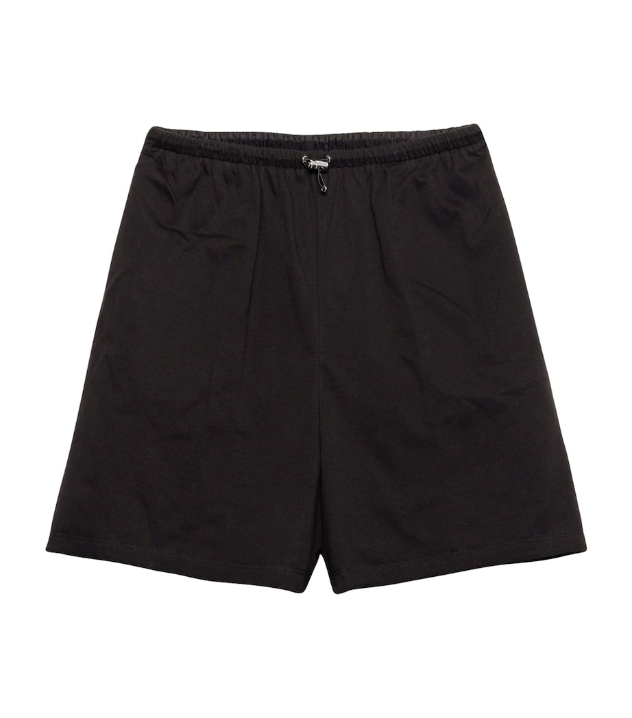 Prada Black Reversible Cotton Shorts