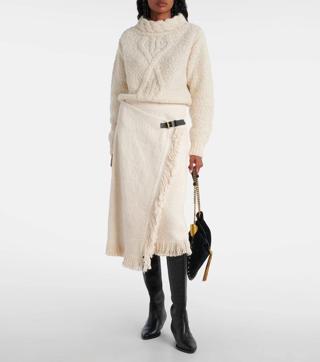 Isabel Marant - Romane cable-knit turtleneck sweater