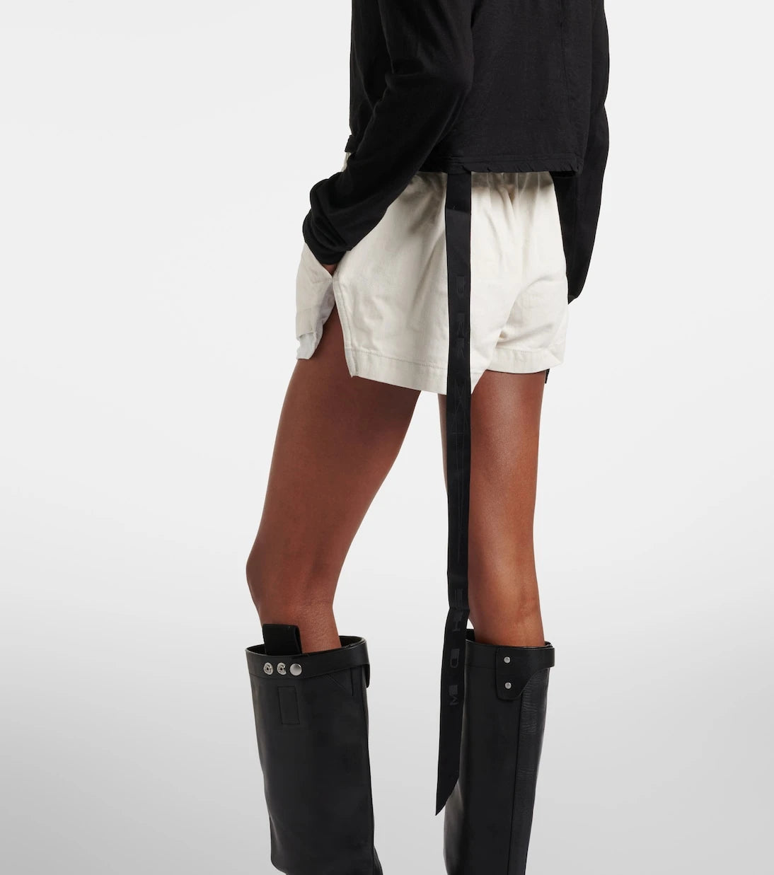 Rick Owens - Belted cotton jersey T-shirt