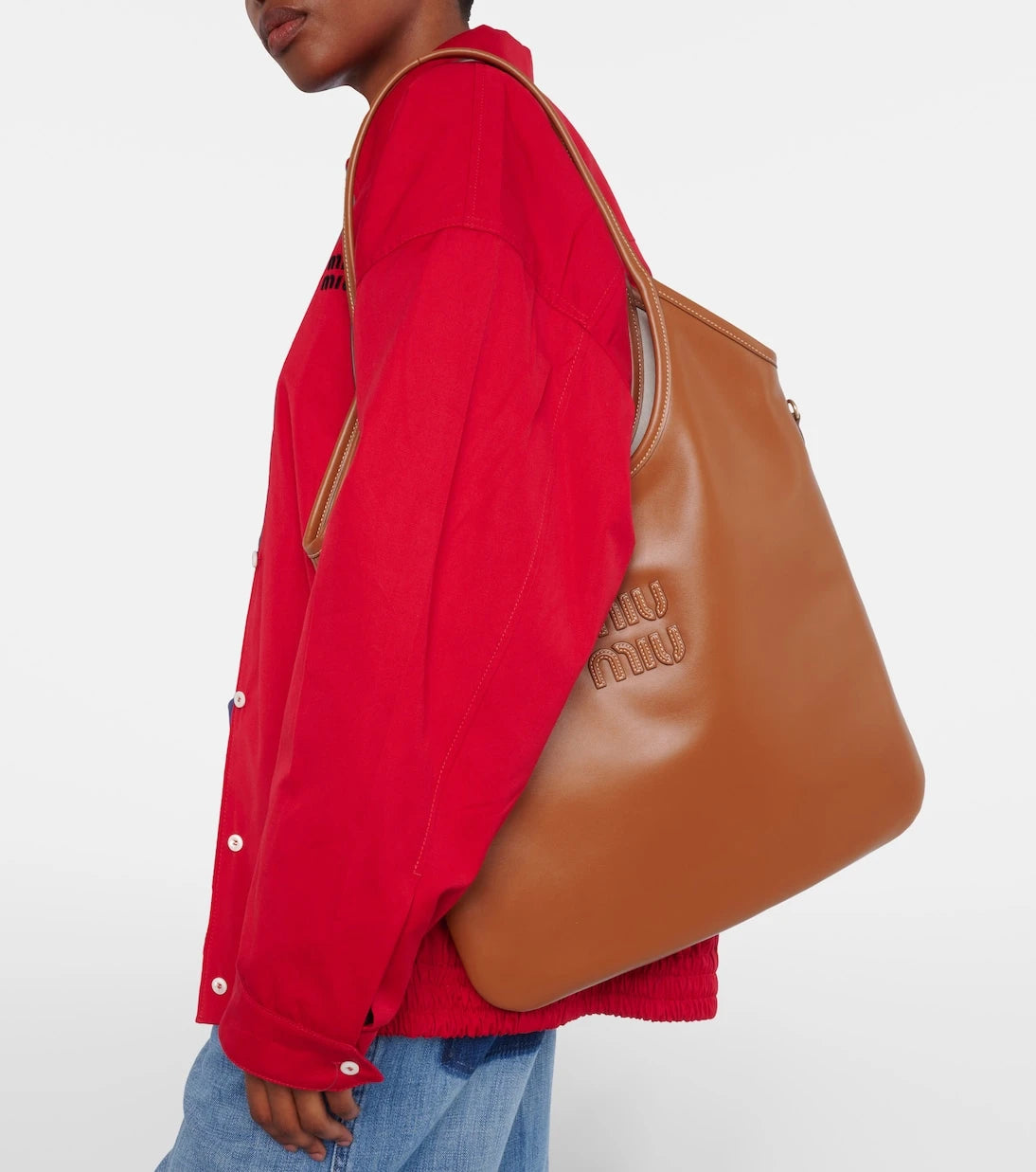 Miu Miu - Ivy Medium leather tote bag