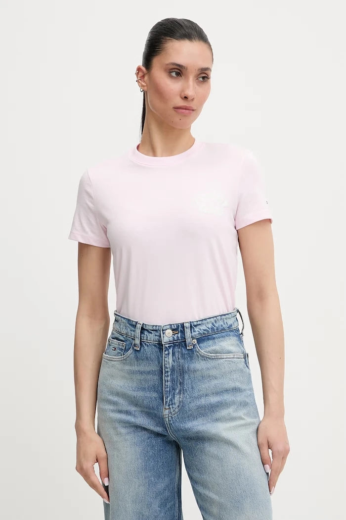 Tommy Jeans kadın pamuklu tişört
