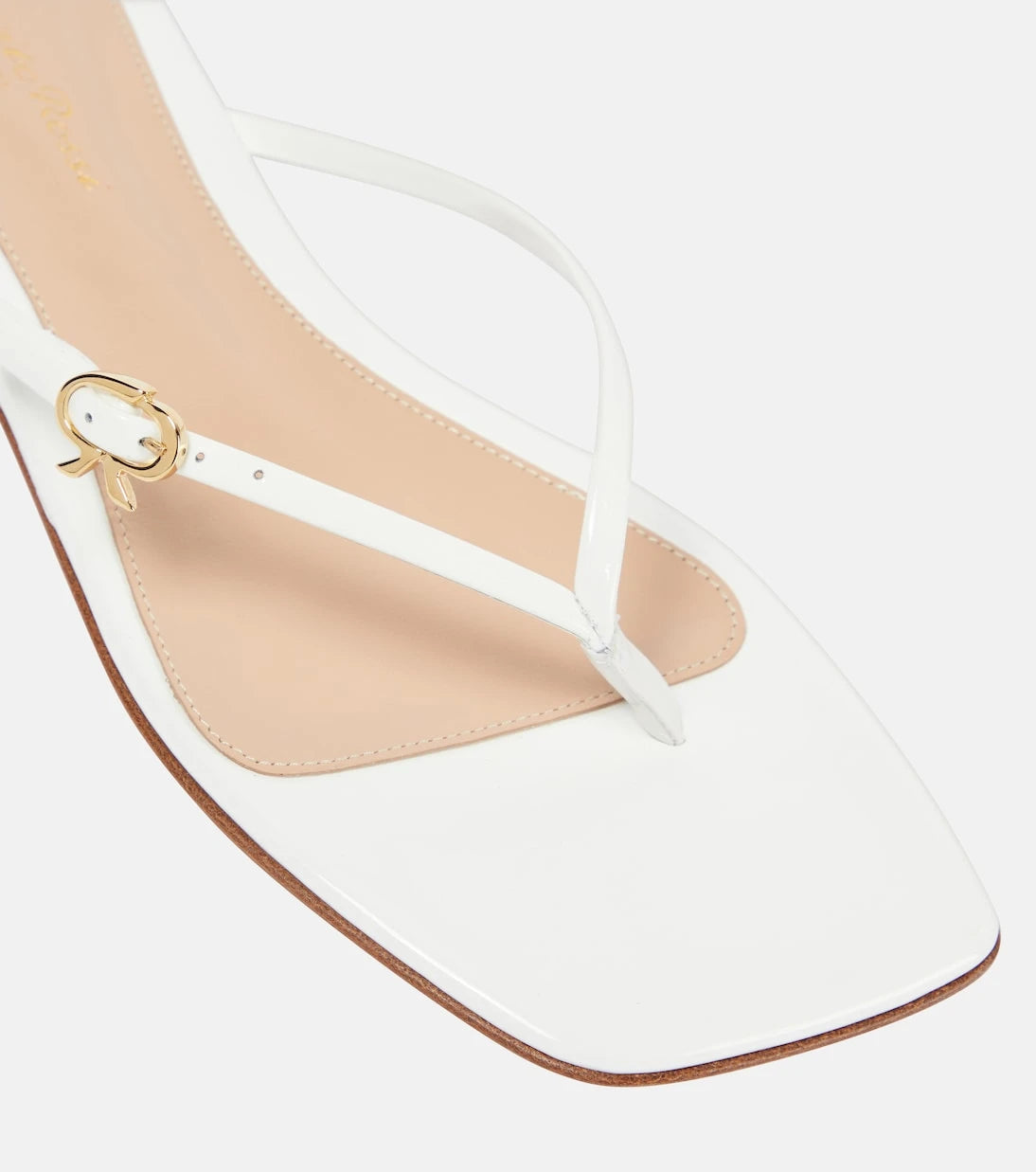 Gianvito Rossi - Patent leather thong sandals
