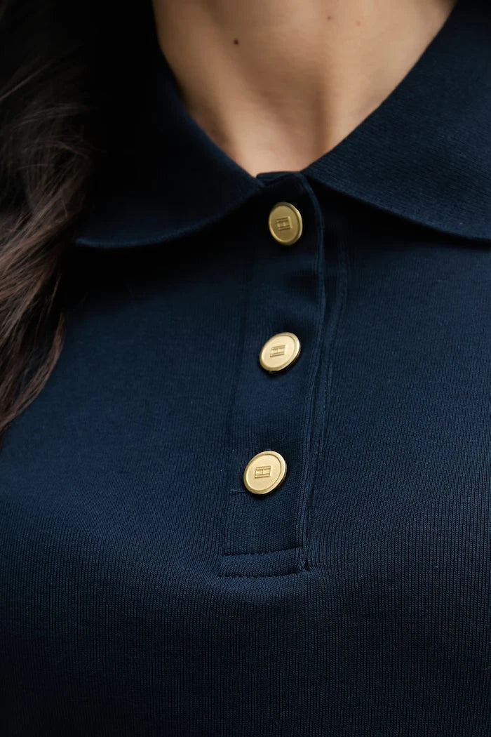 Tommy Hilfiger kadın pamuklu polo yaka tişört