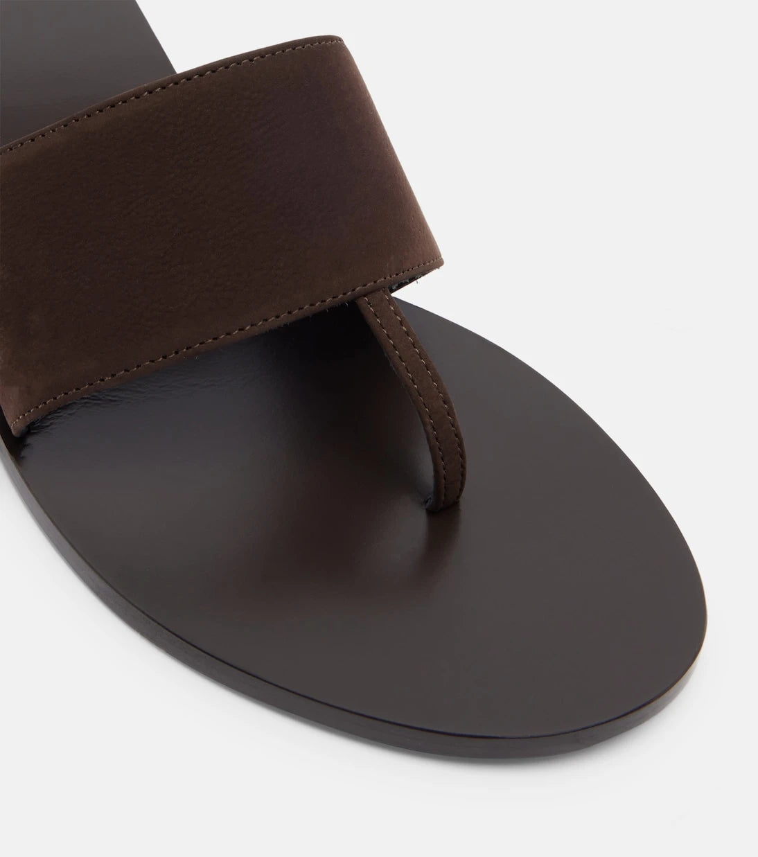 JUDE - Lucille leather wedge thong sandals