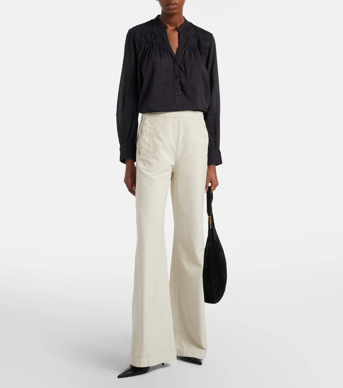 Nili Lotan - Reed cotton wide-leg pants
