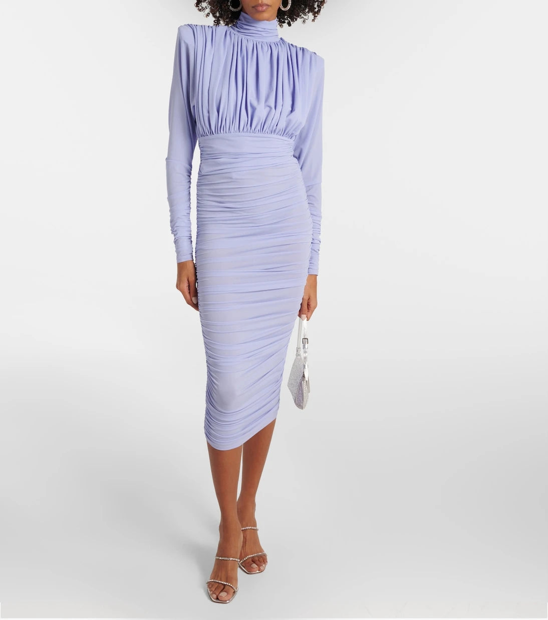 Alex Perry - Ruched crêpe jersey midi dress