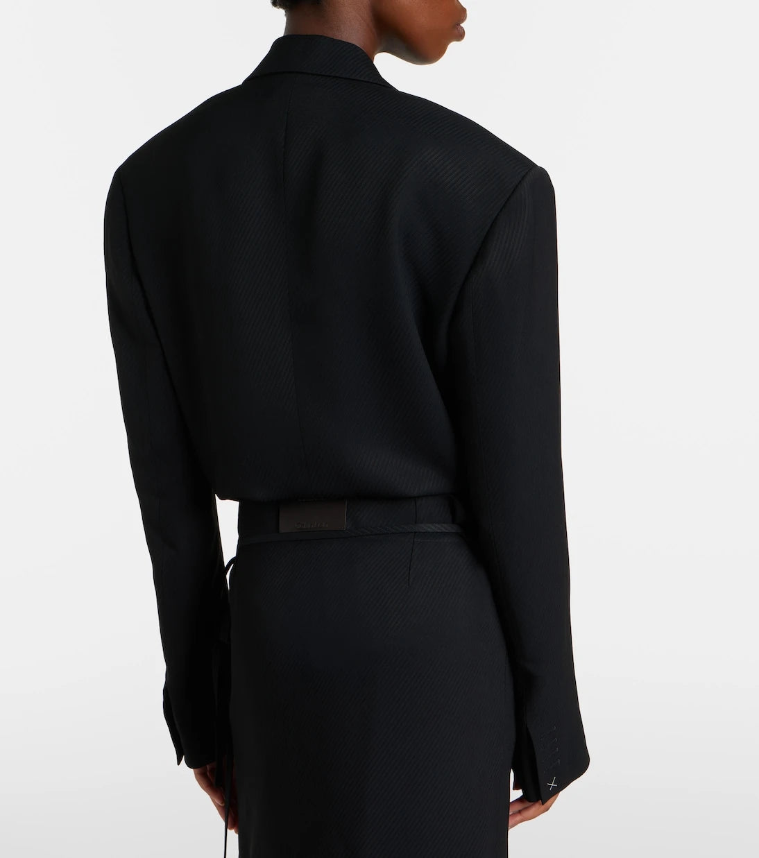 Calvin Klein Collection - Petunia striped cropped jacket
