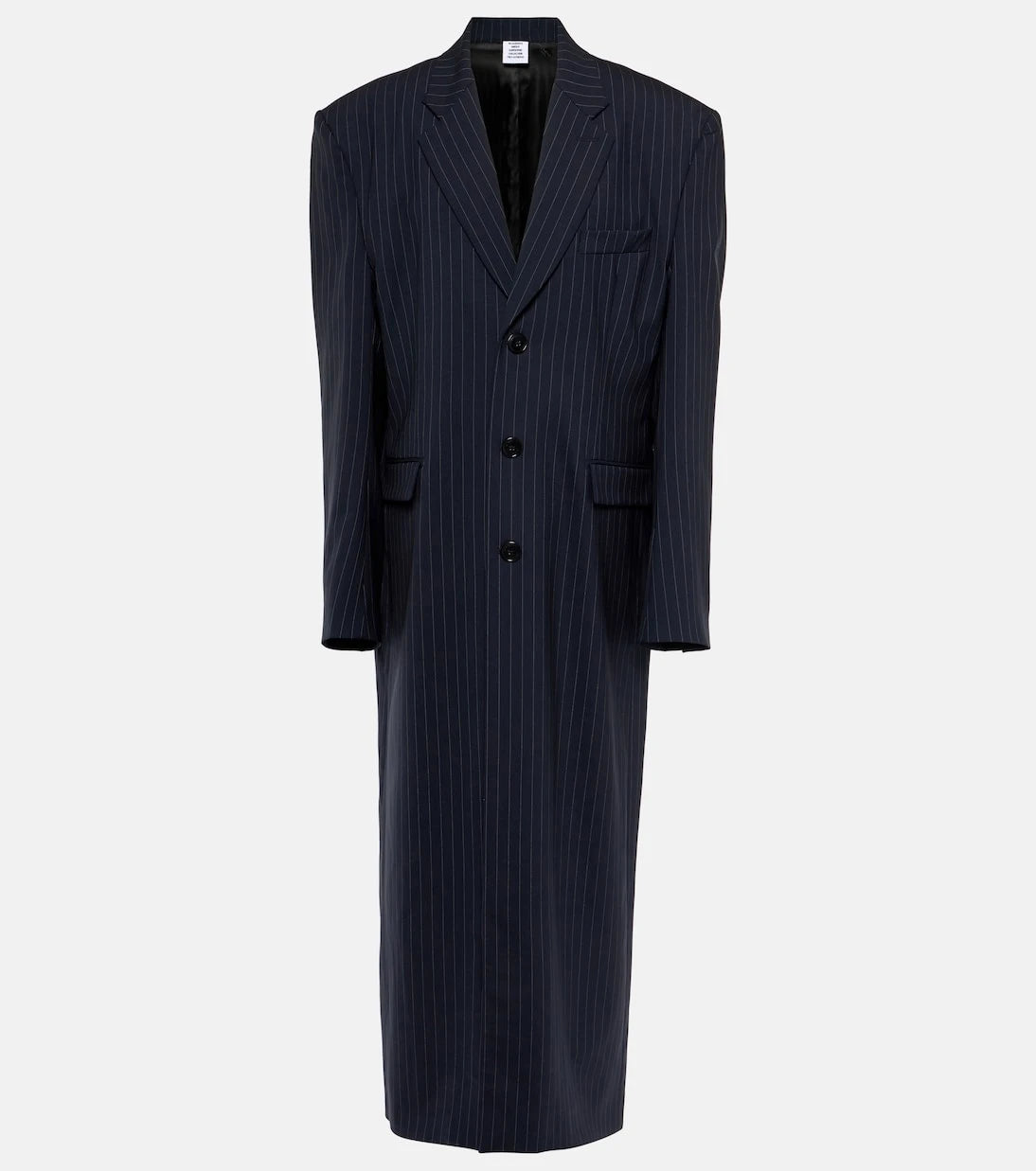 Vetements - Oversized pinstriped wool coat