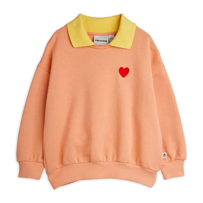 Детски памучен суичър Mini Rodini Heart