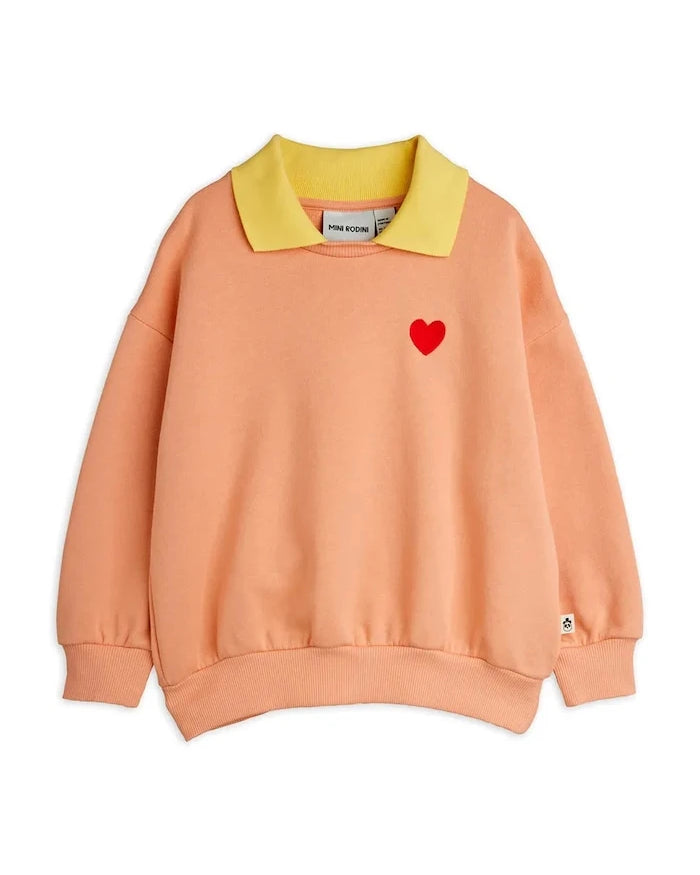 Mini Rodini Heart Çocuk Pamuklu Sweatshirt