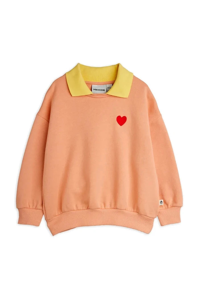 Детски памучен суичър Mini Rodini Heart