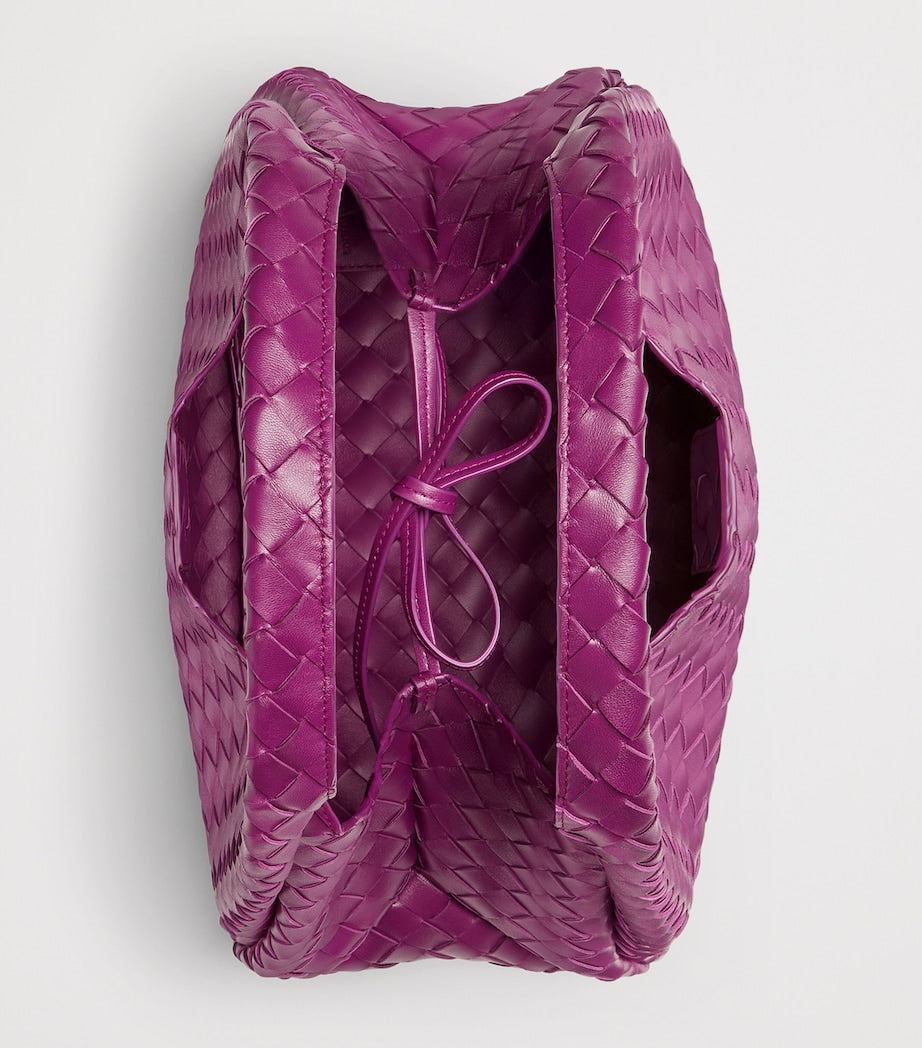 Medium Leather Intrecciato Campana Shoulder Bag