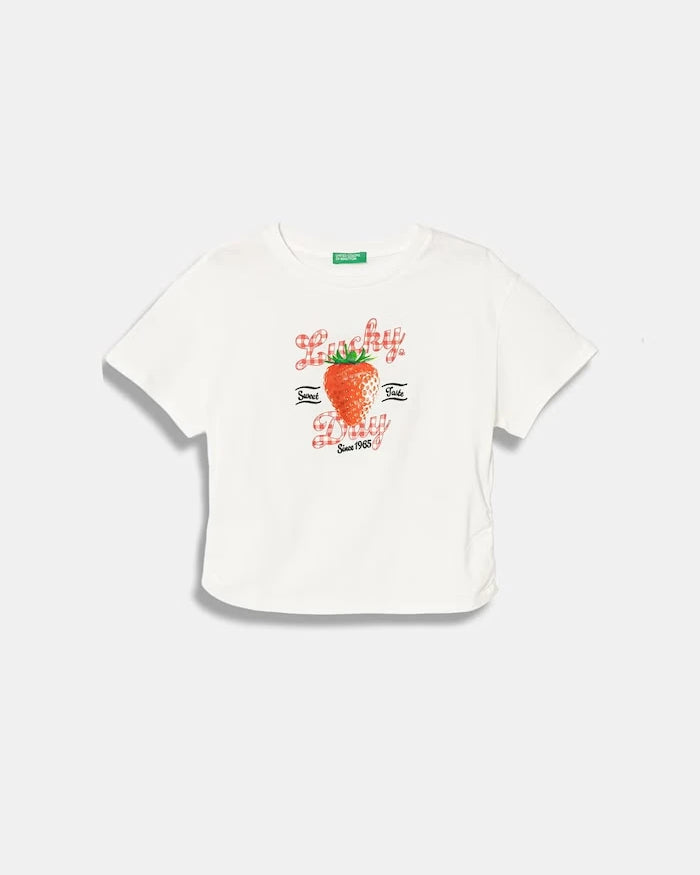 United Colors of Benetton çocuk pamuklu tişört