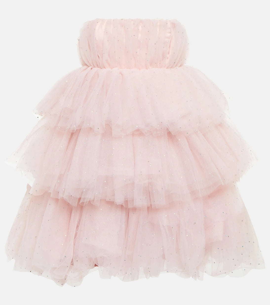 Rotate - Embellished strapless tulle minidress