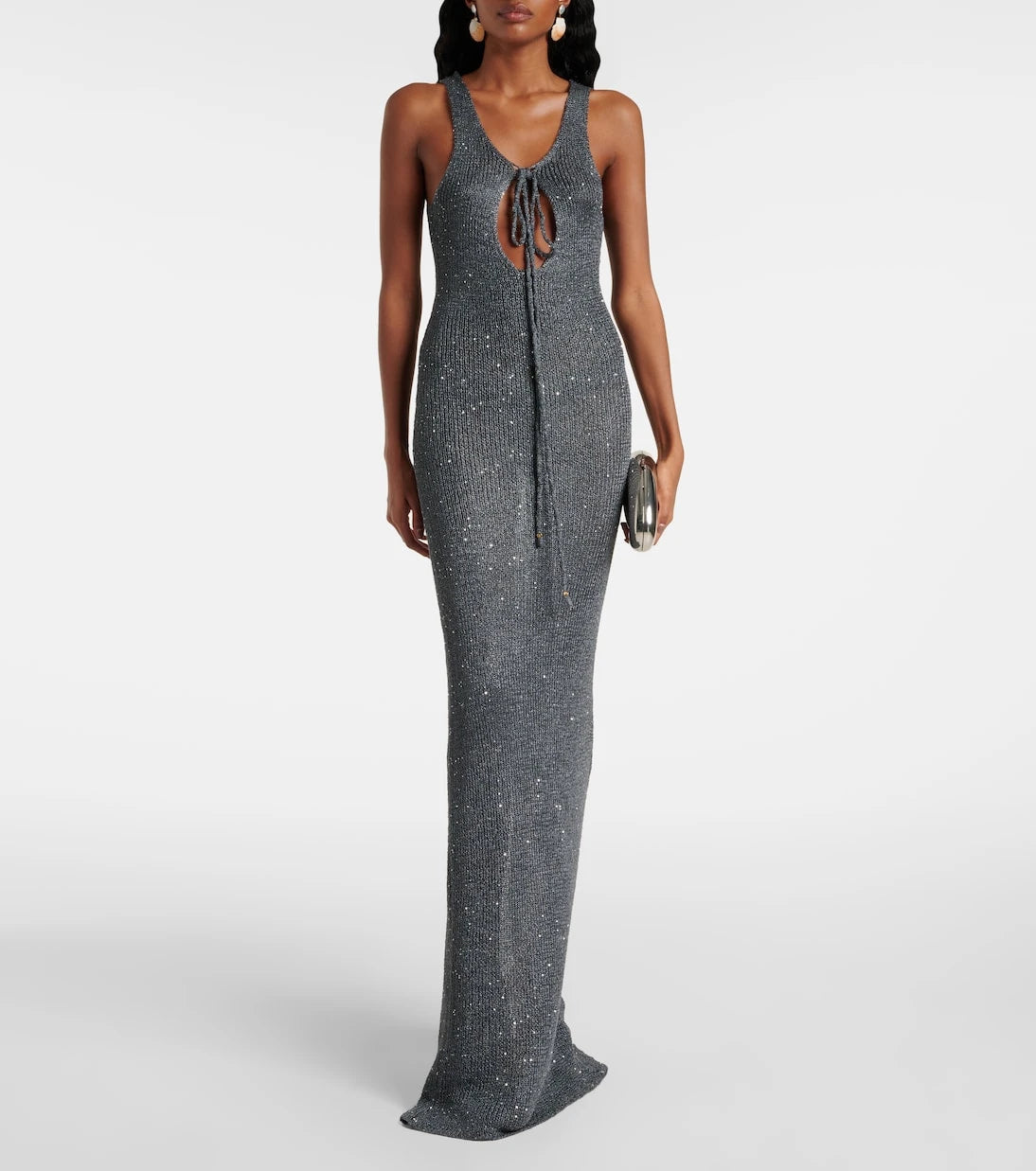 Bananhot - Jules sequined knitted maxi dress