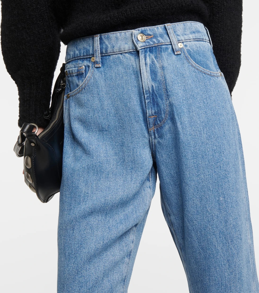 7 For All Mankind - Tess high-rise straight jeans