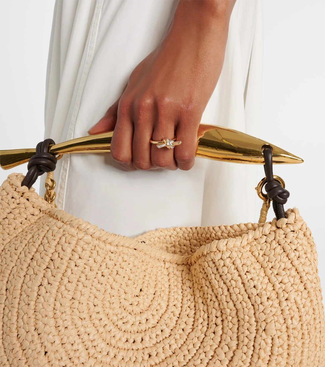Bottega Veneta - Knot gold-plated sterling silver ring