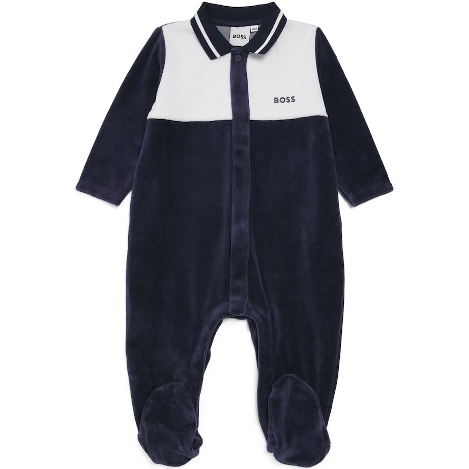 BOSS Kidswear Velvet Logo All-In-One