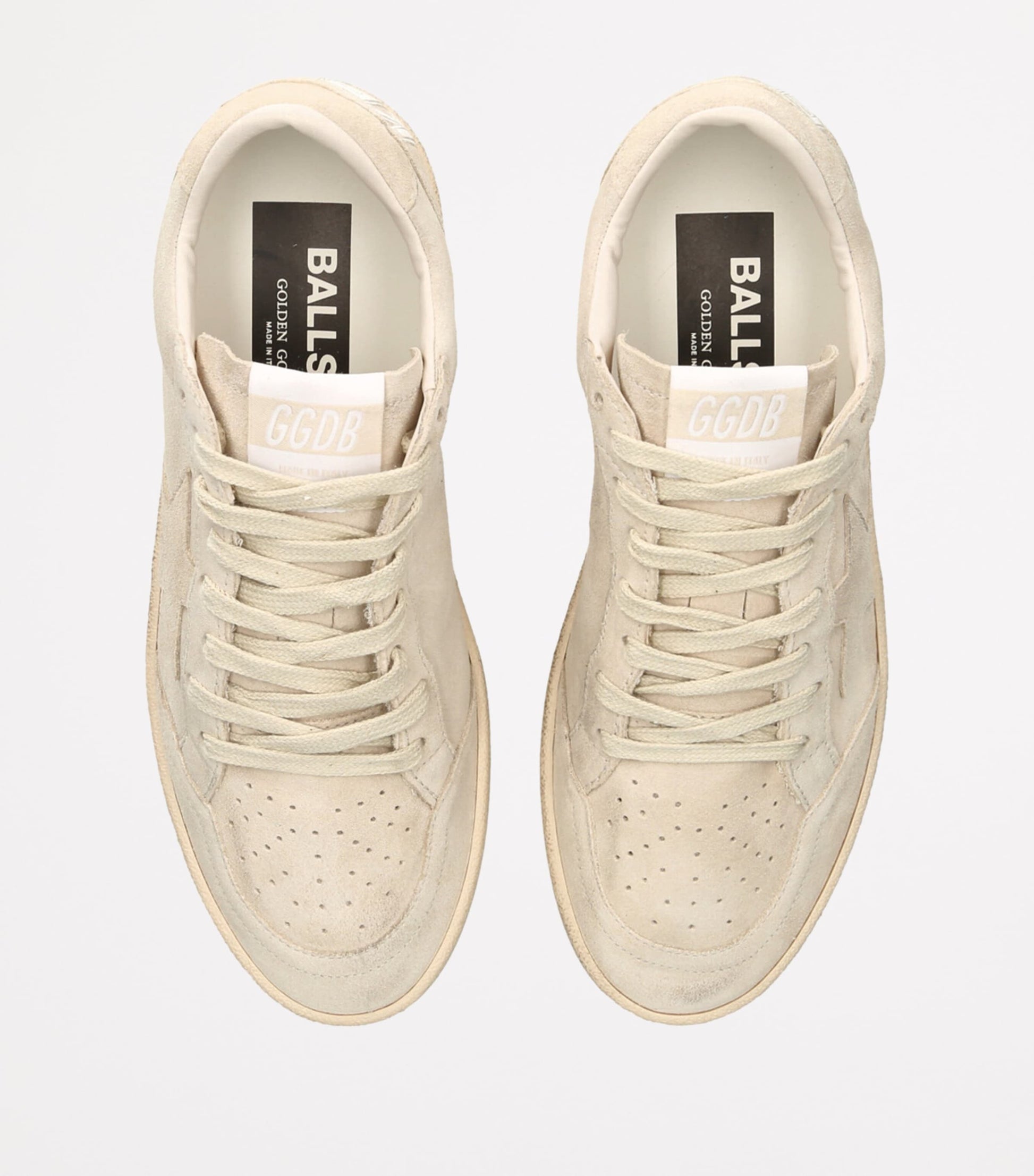 Beige Suede Ball Star Sneakers