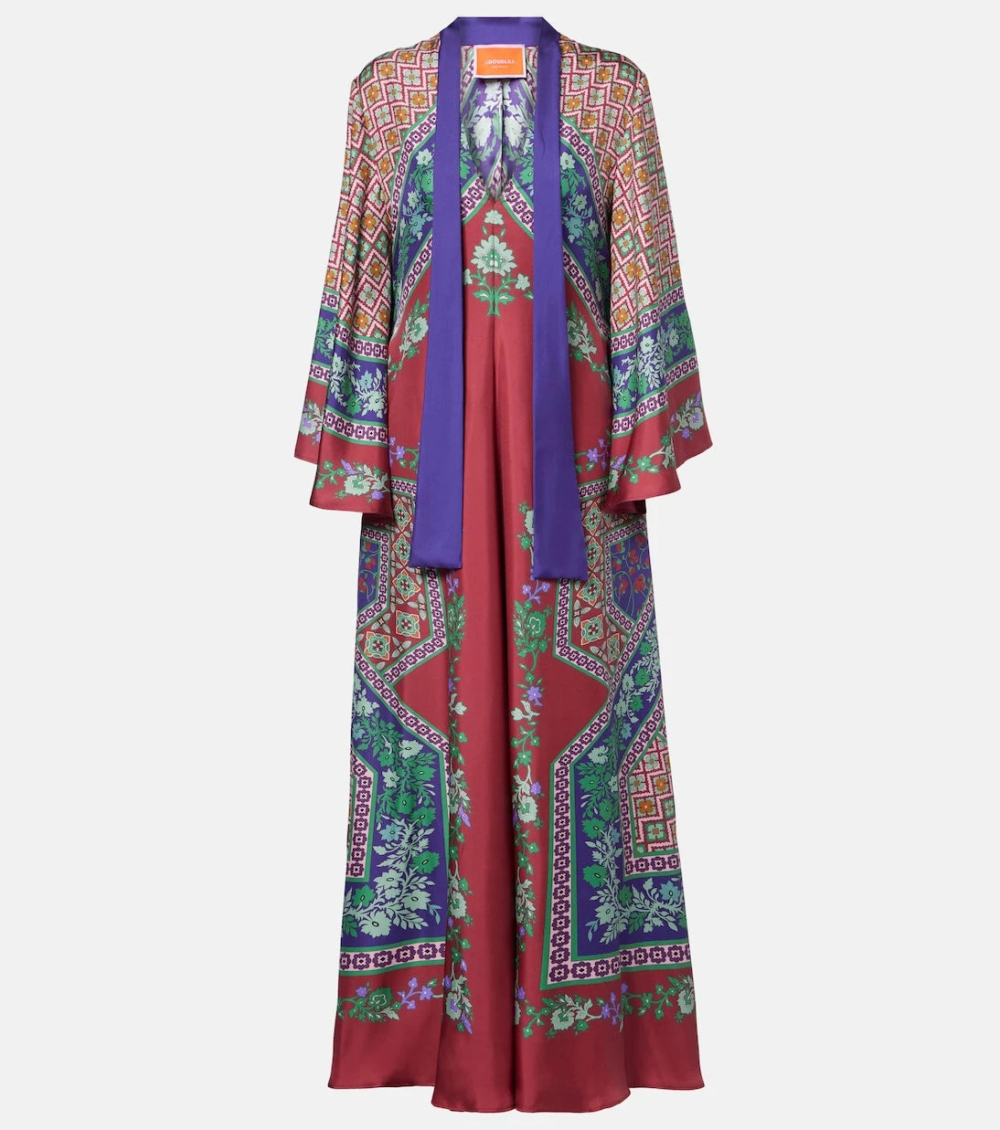 La DoubleJ - Magnifico printed silk maxi dress