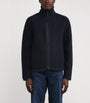 J Lindeberg Navy Wool-Blend Fleece Dustin Jacket