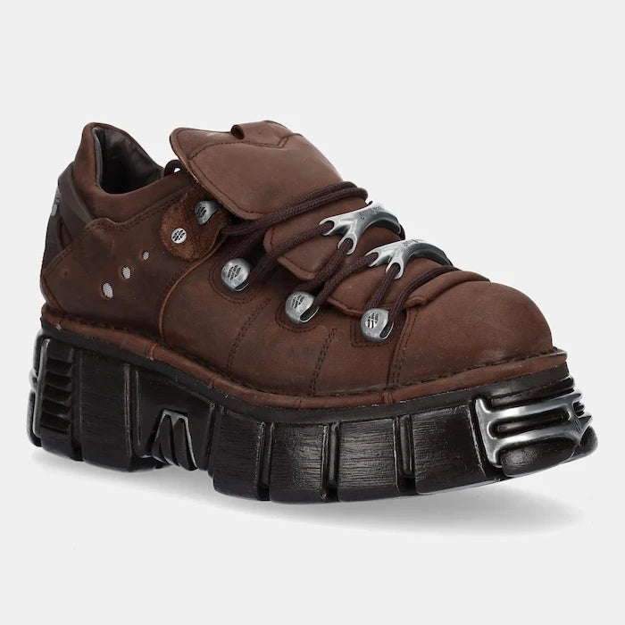 Кожени маратонки New Rock METALLIC