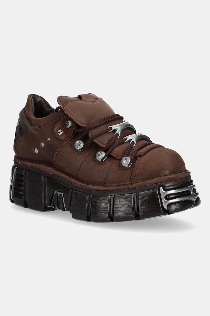 Кожени маратонки New Rock METALLIC