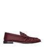 Saint Laurent Burgundy Leather Le Loafers
