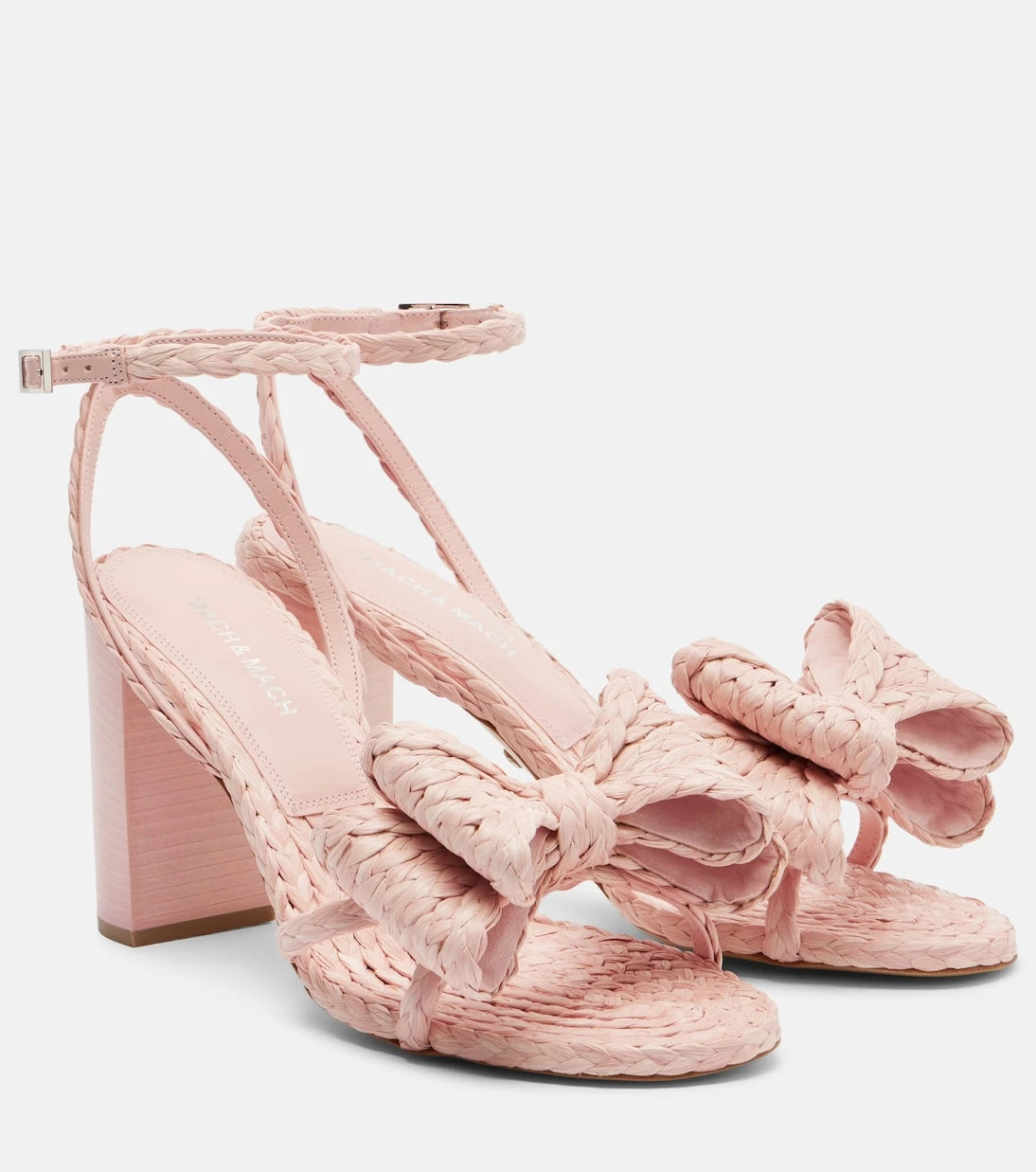 Mach & Mach - Cadeau raffia-effect sandals