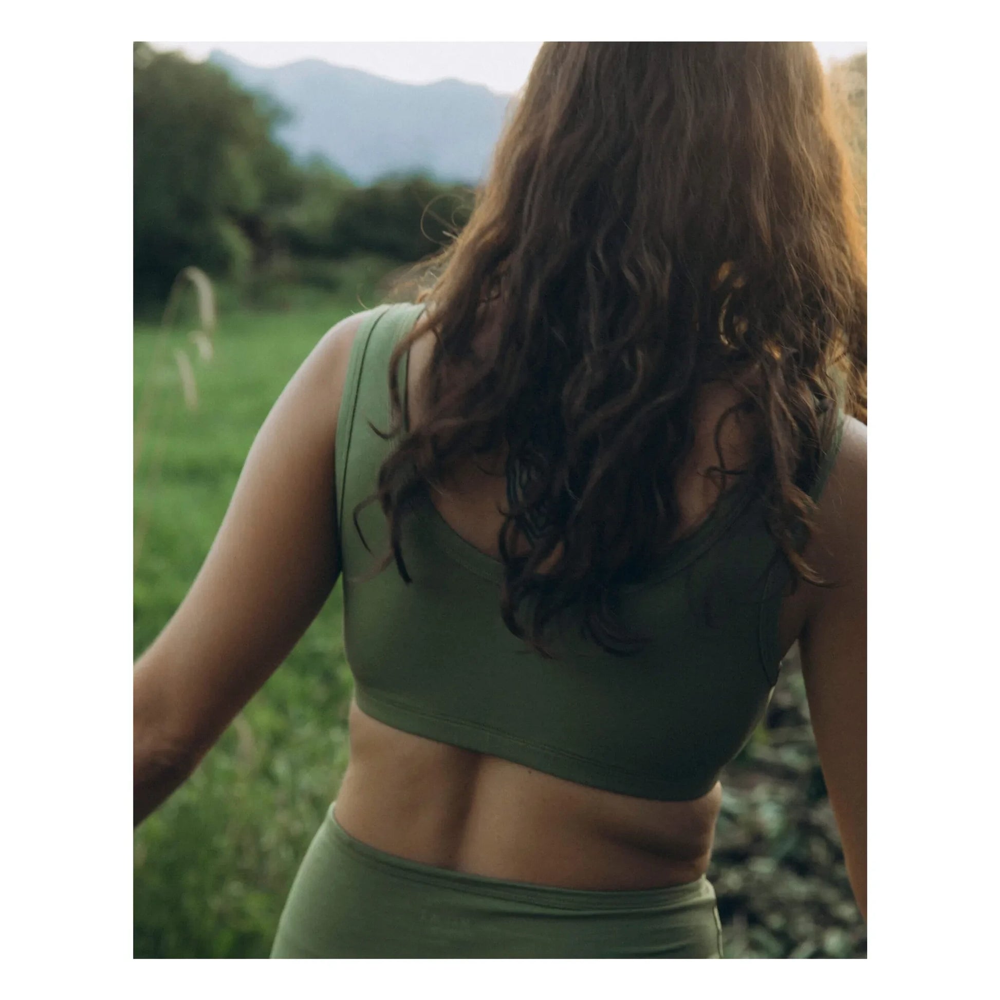 Matona - Plain organic cotton bra | Olive