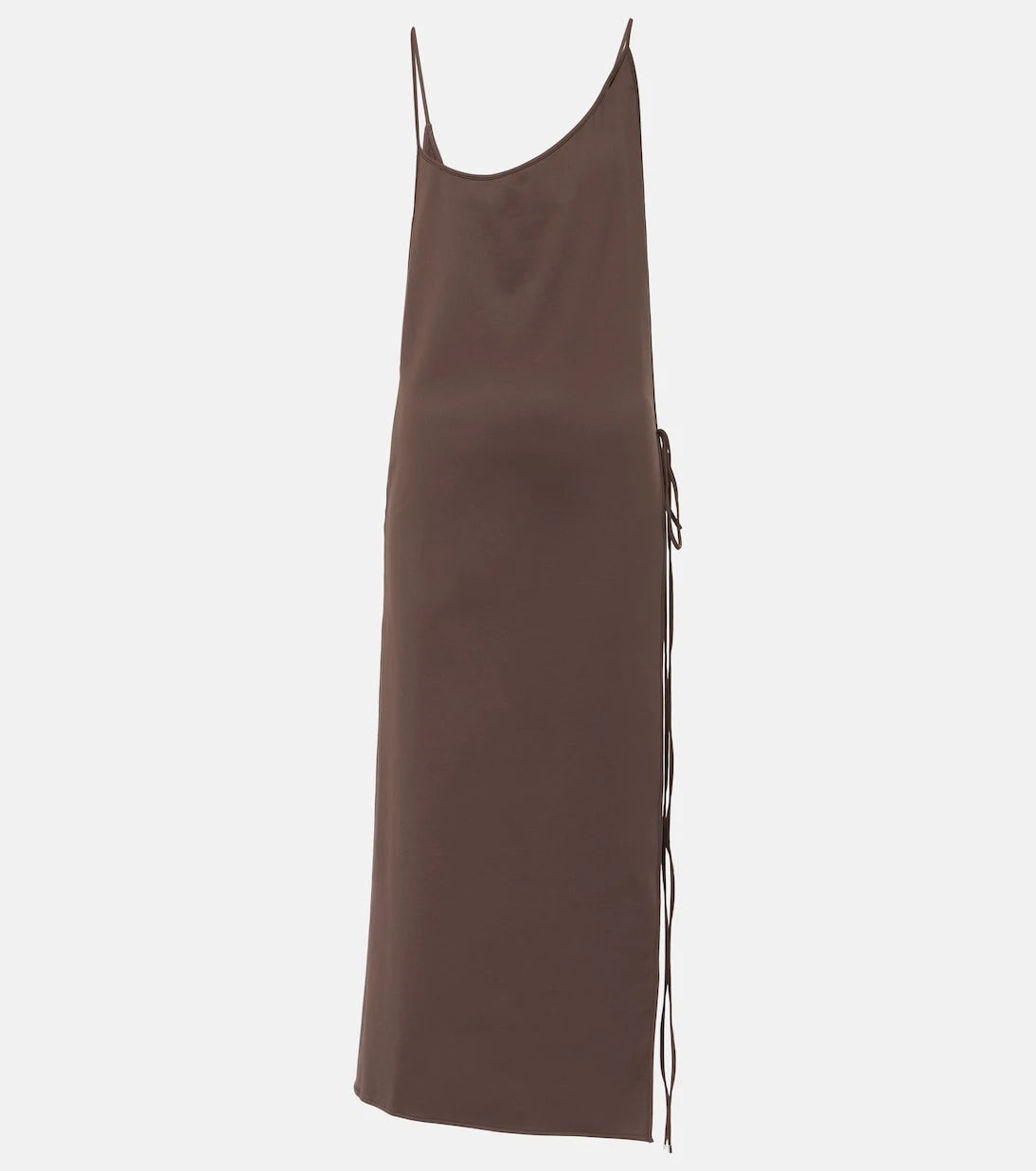The Attico - Side-slit gathered midi dress