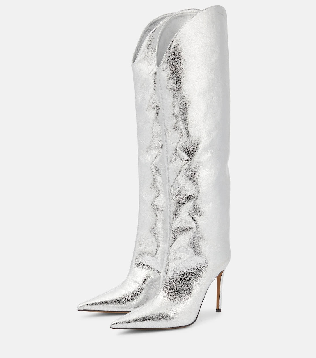 Alexandre Vauthier - Metallic leather over-the-knee boots