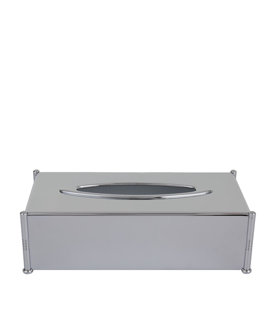 Cylinder Chrome Tissue Box