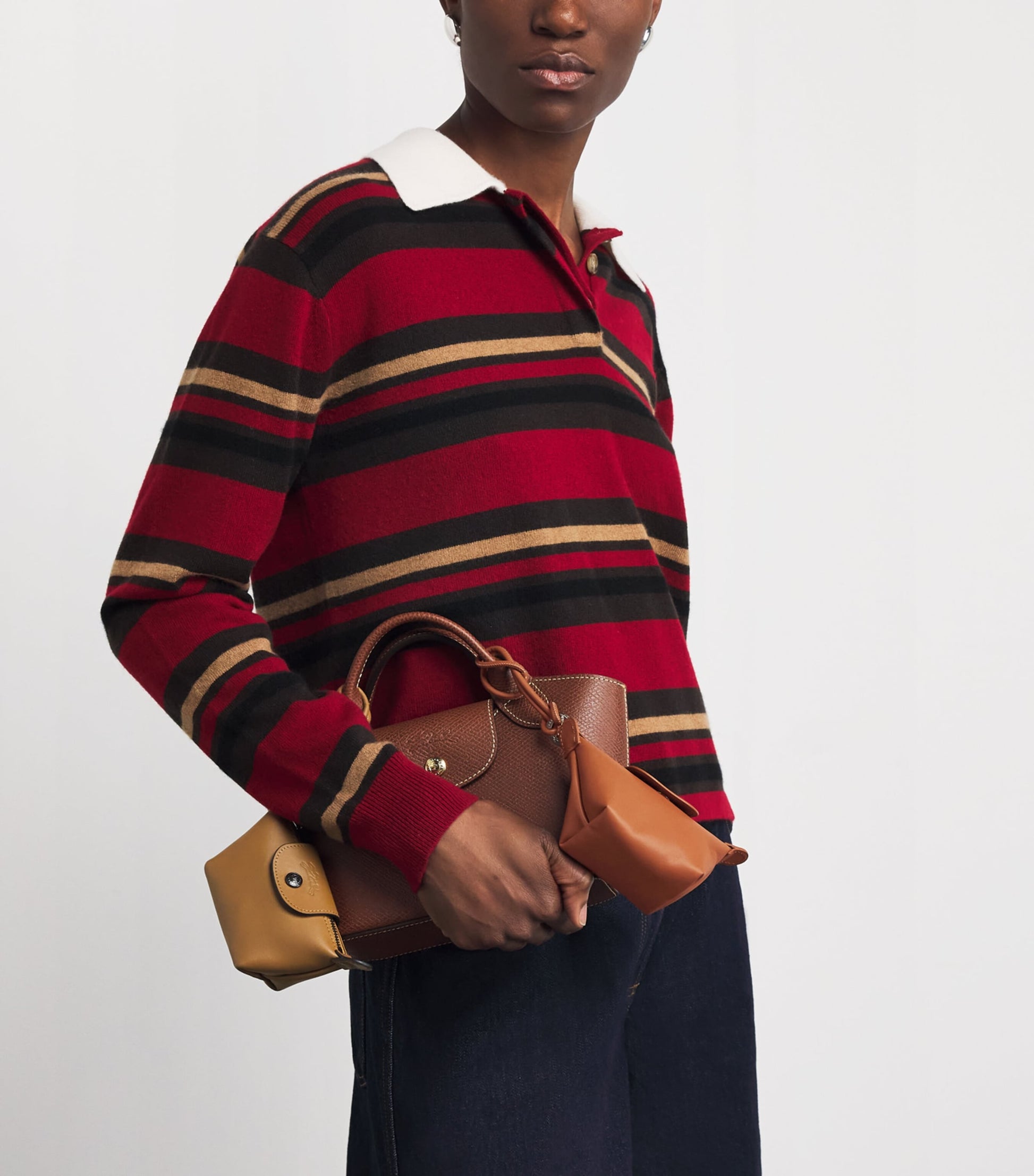 Longchamp Brown Leather Le Pliage Xtra Coin Purse