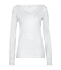 Beige Stretch-Cotton Monili Long-Sleeve T-Shirt