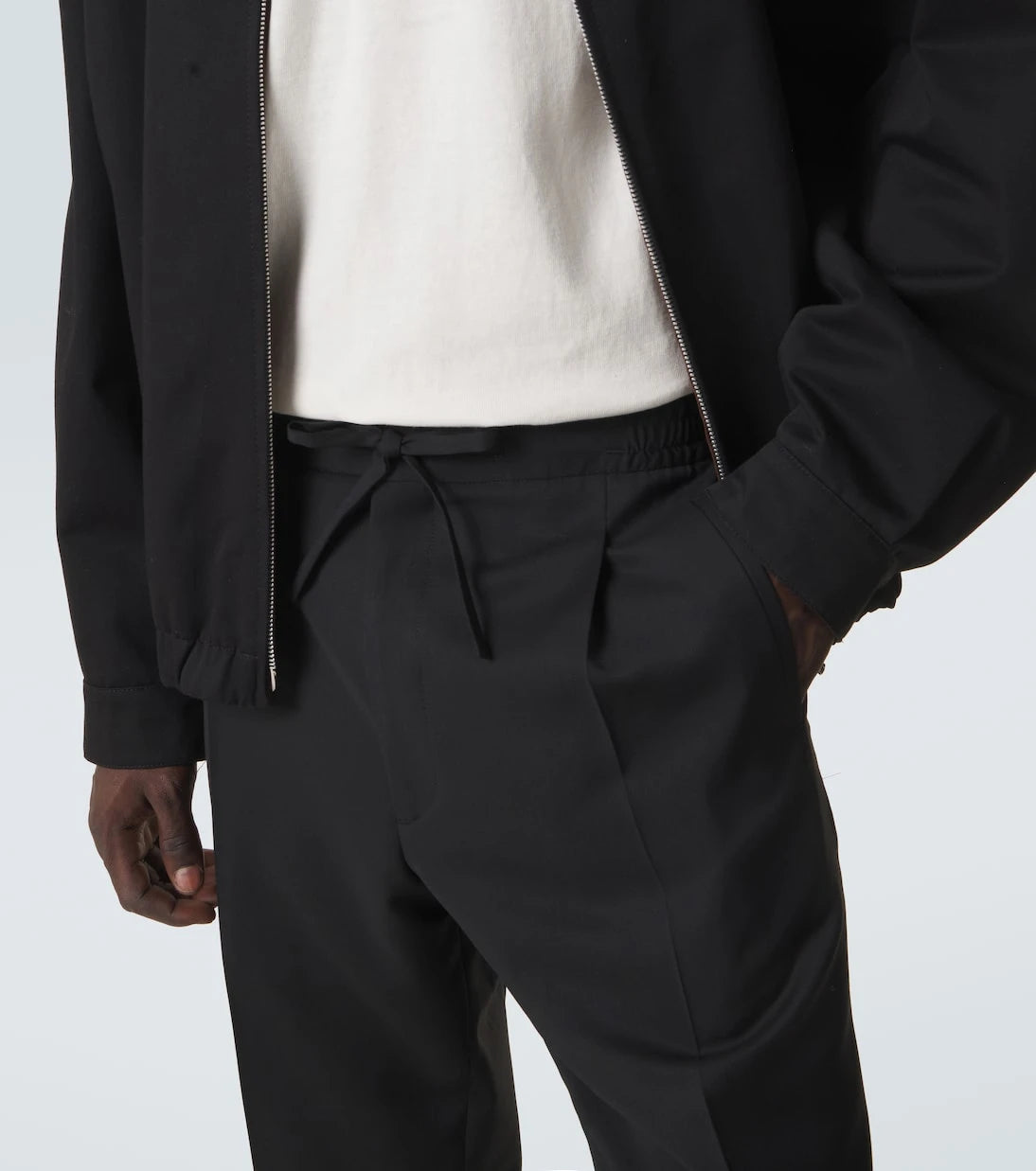 Lardini - Virgin wool tapered pants