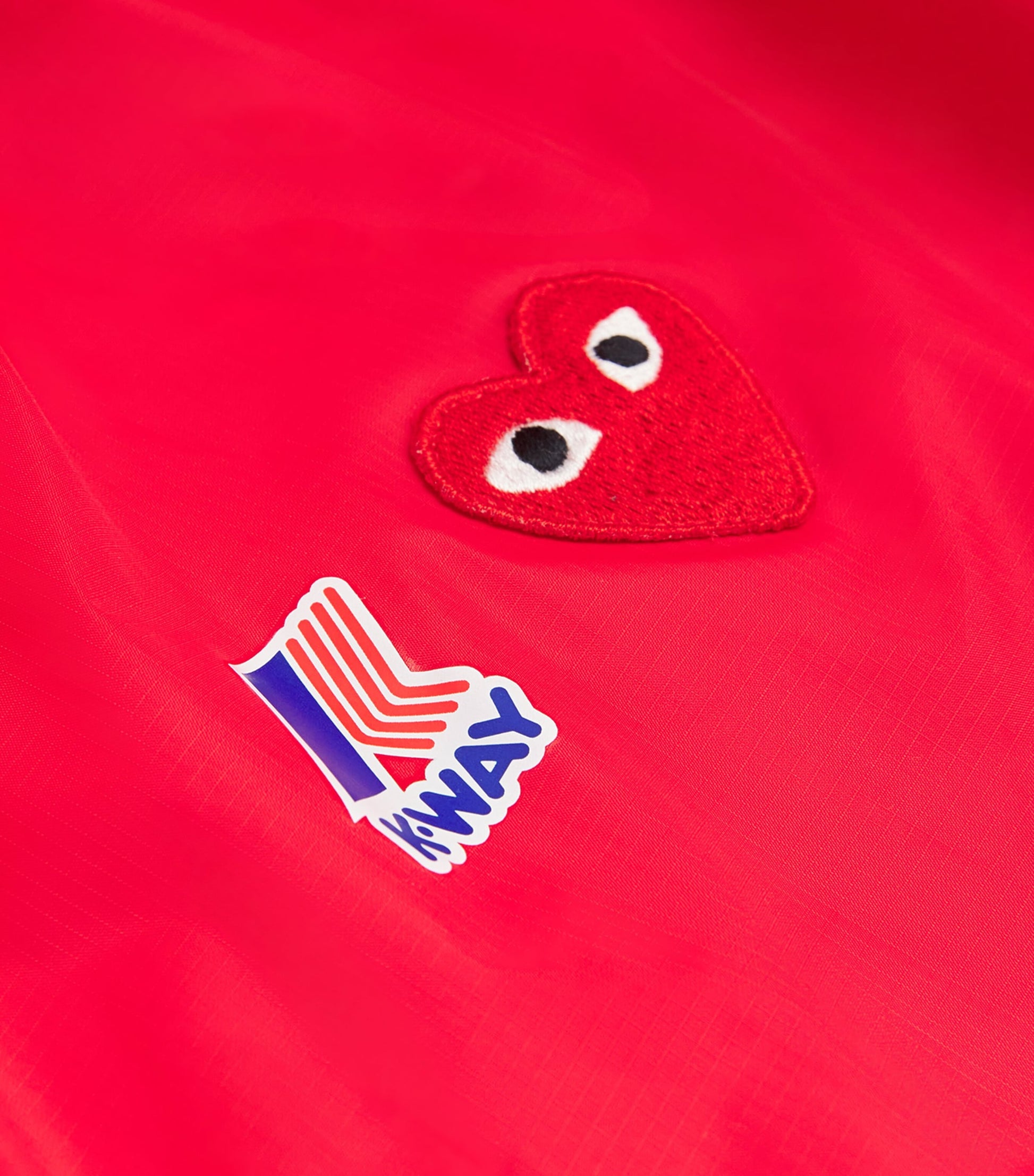 Comme Des Garçons Play Red x K-Way Nylon Water-Resistant Jacket