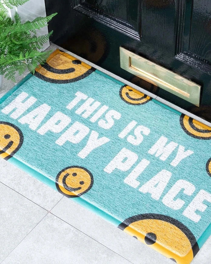 Artsy Doormats Happy Place Kapı Paspası