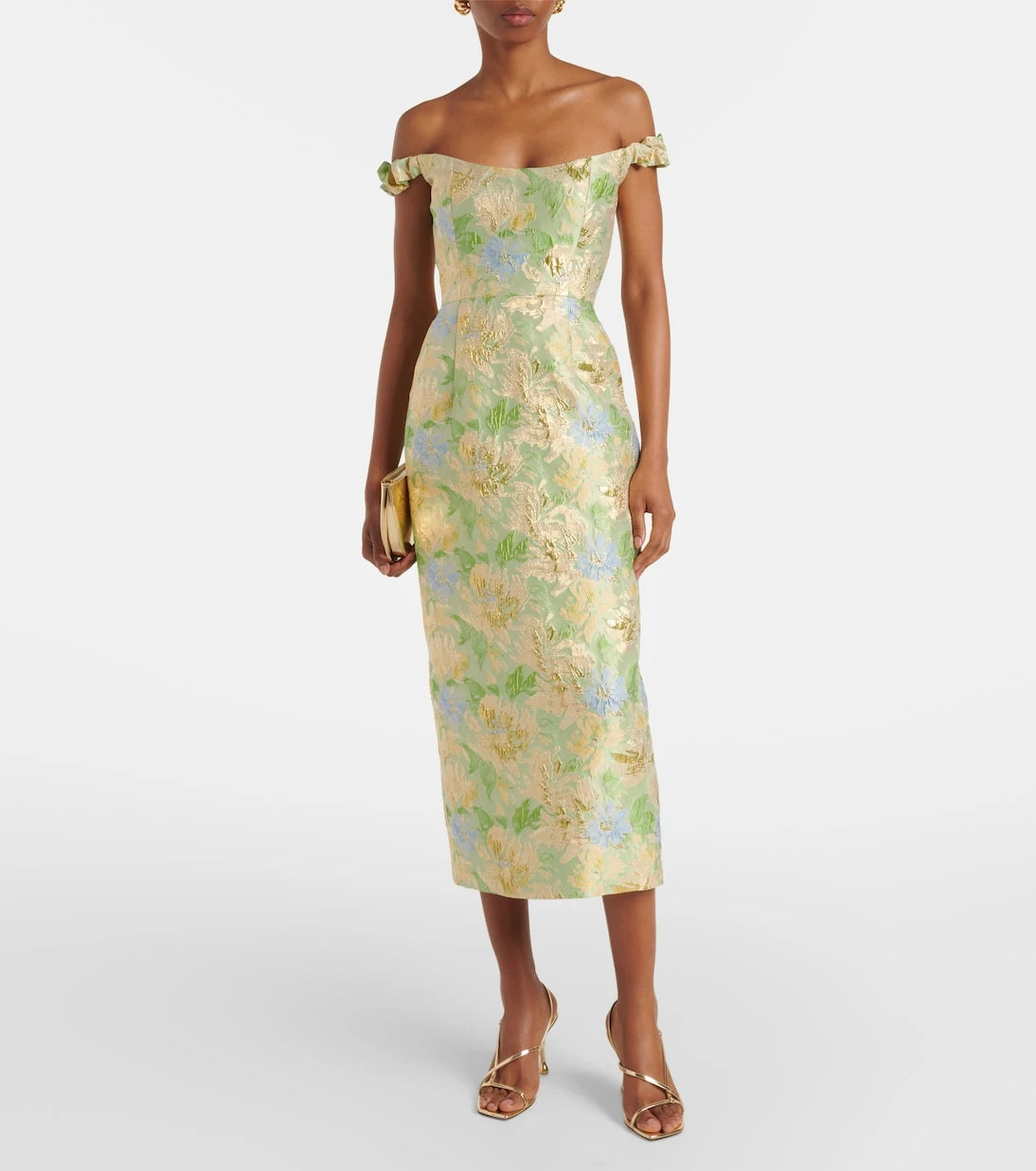Markarian - Floral brocade midi dress