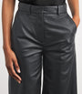 Leather Alana Wide-Leg Trousers