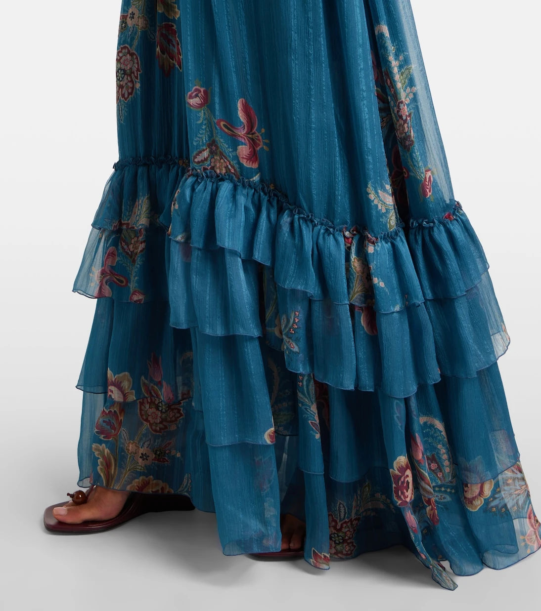 Etro - Paisley silk chiffon gown