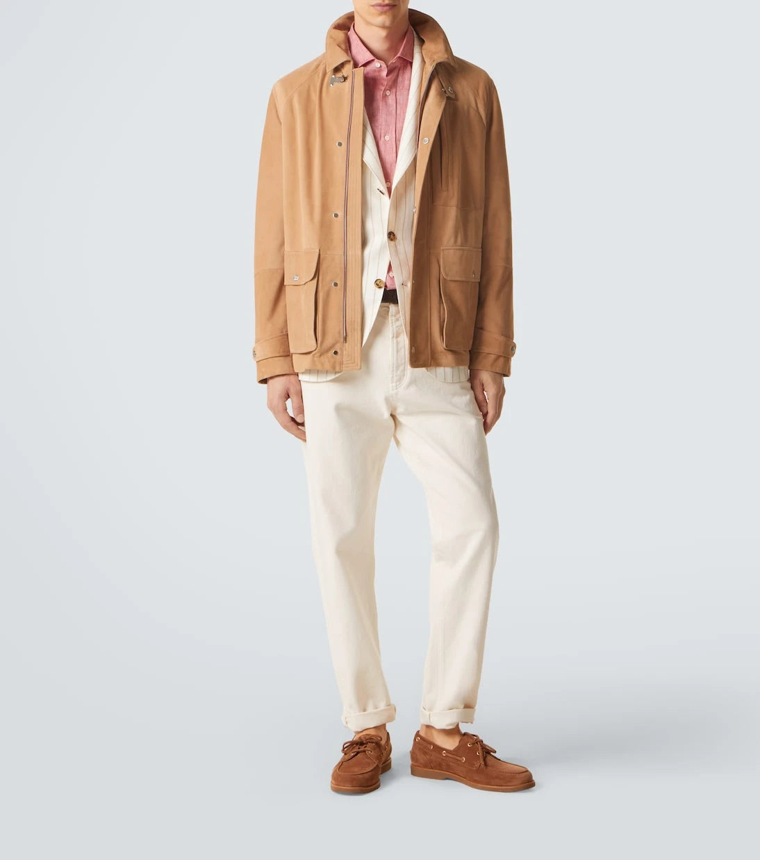 Brunello Cucinelli - Suede field jacket