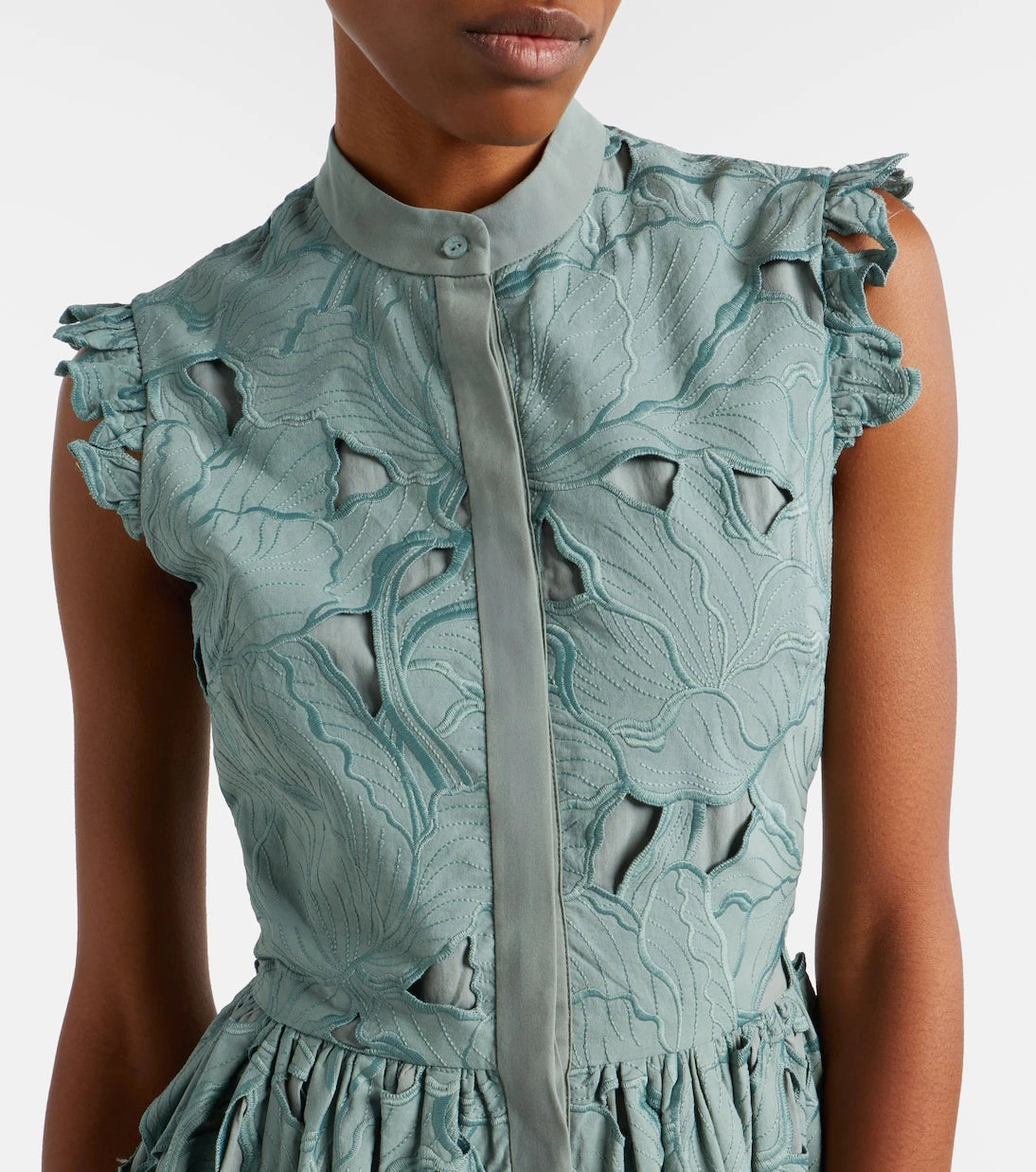 Erdem - Guipure lace shirt dress