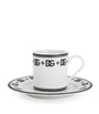 Dolce & Gabbana Casa DG Logo Coffee Cups and Saucers (Set of 2)