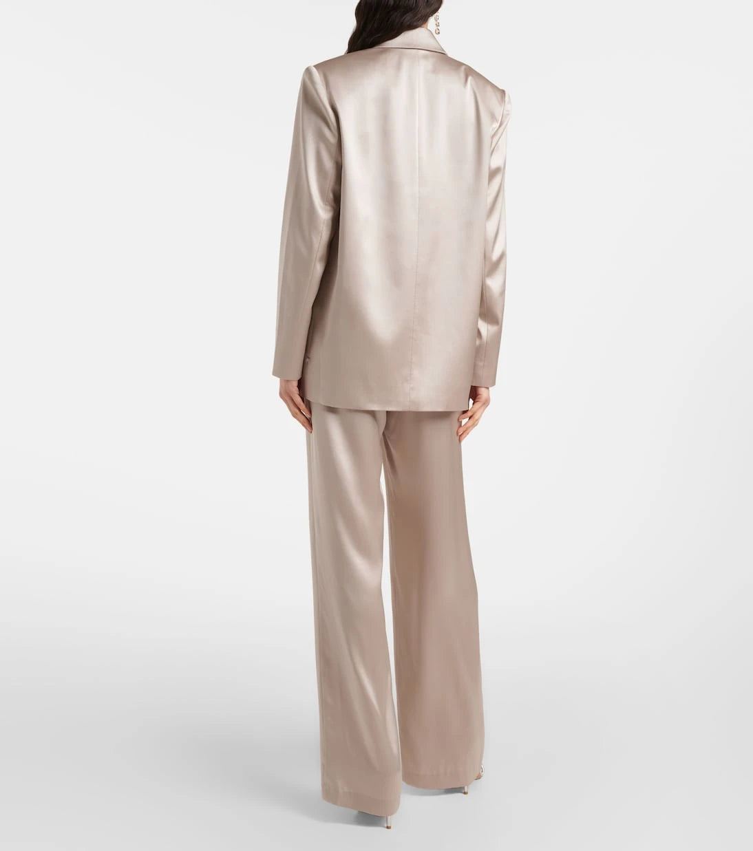 The Sei - Oversized silk satin blazer