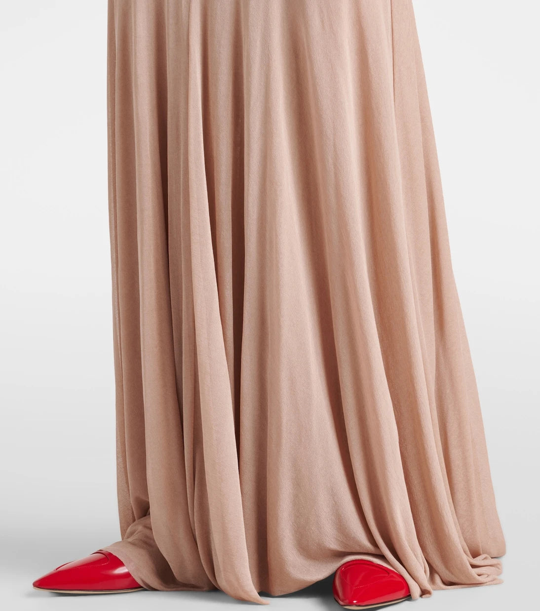 فستان توف ديفي طويل شبه شفاف