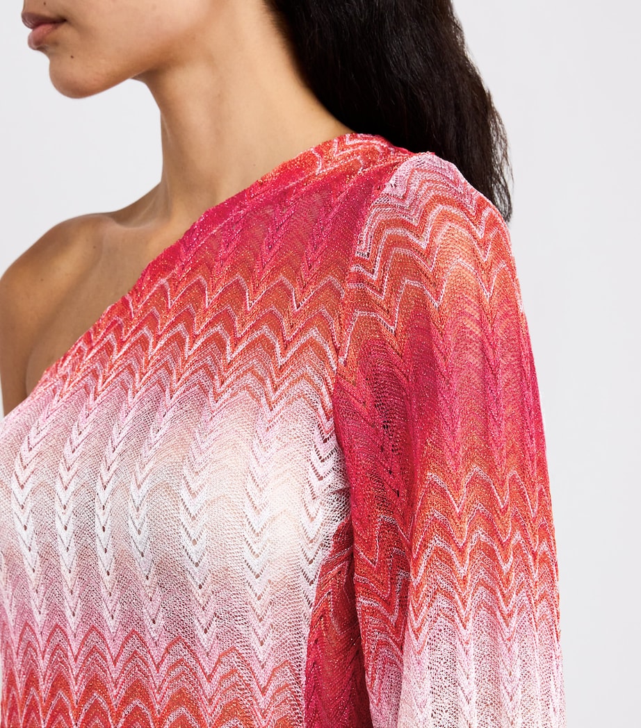 Ombré One-Shoulder Mini Dress