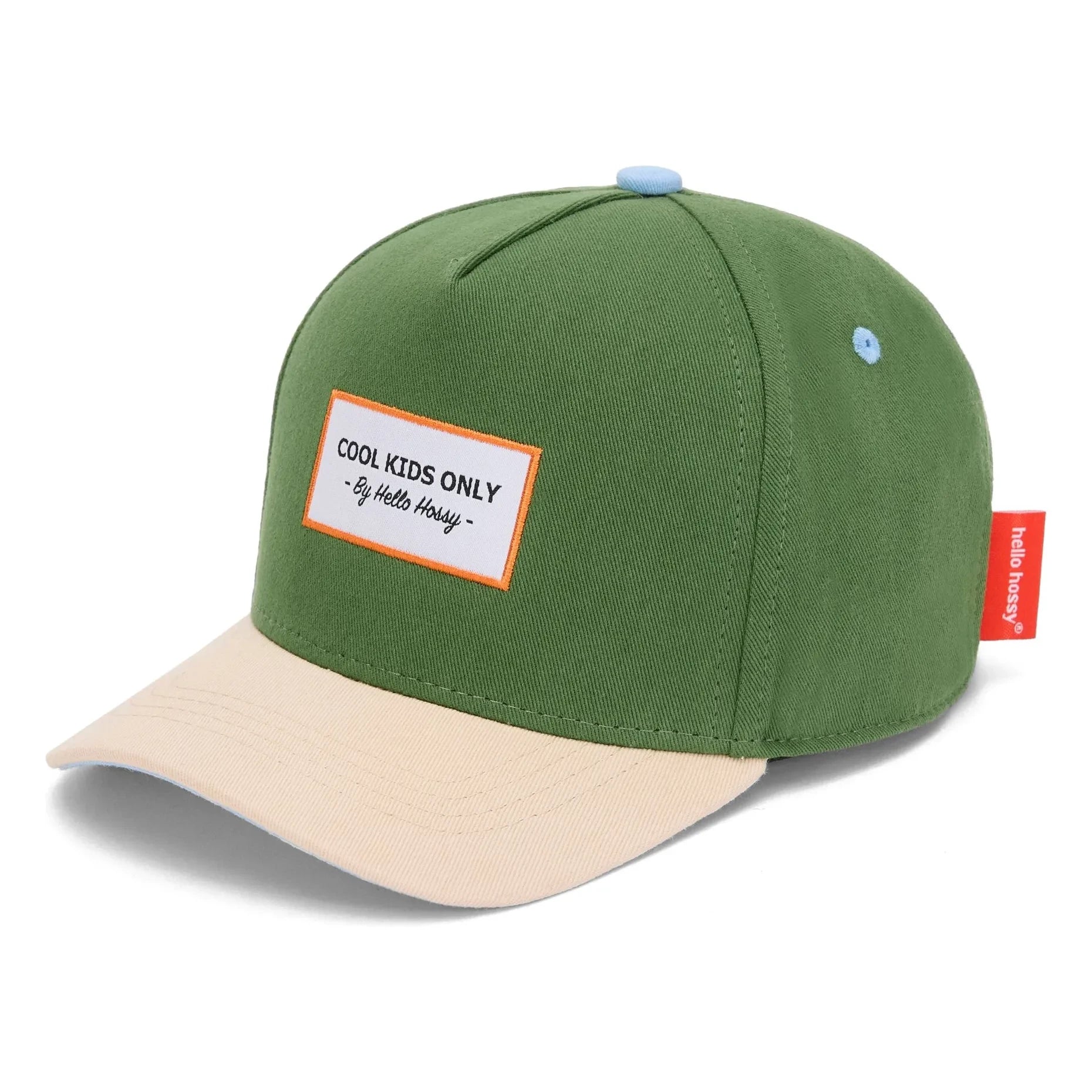 Hello Hossy - Organic Cotton Mini Curved Visor Cap | Green