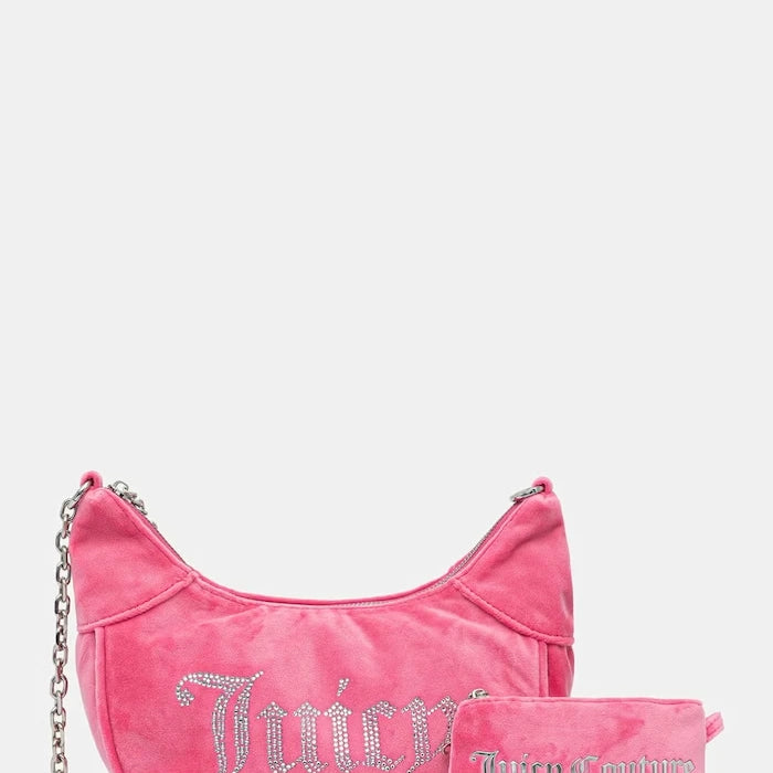 Juicy Couture kadın kadife hobo çanta KIMBERLY