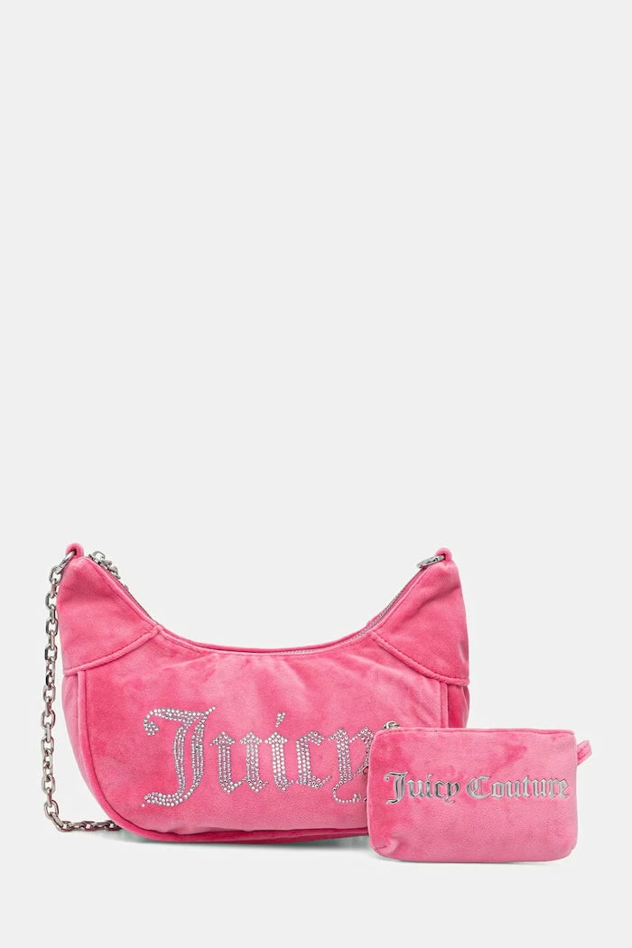 Juicy Couture kadın kadife hobo çanta KIMBERLY